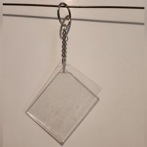 3 1/2” Clear Acrylic Photo Picture Frame Keychain